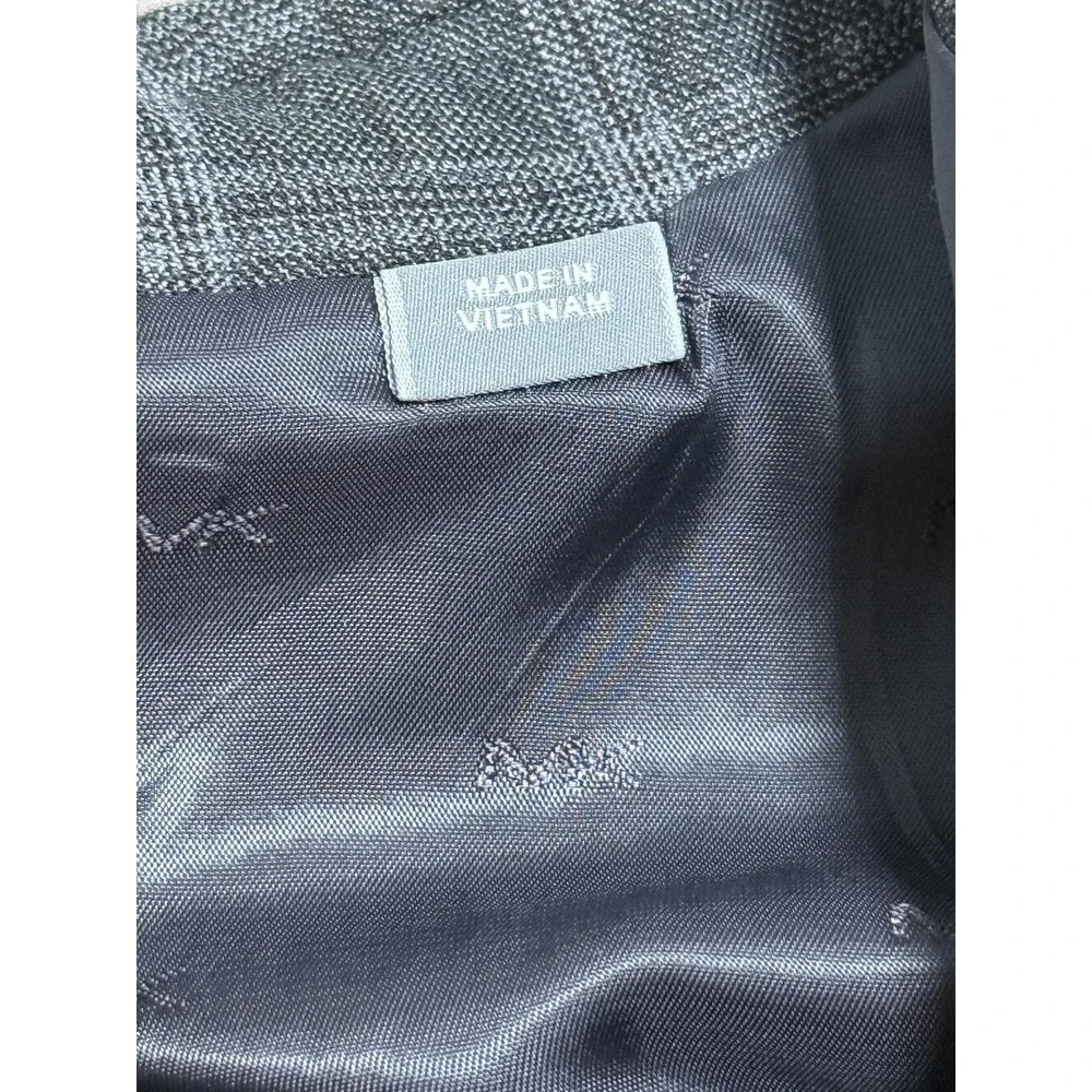 Michael Kors Blazer Mens Gray Windowpane Plaid Two Button Notch Lapel Sport Coat